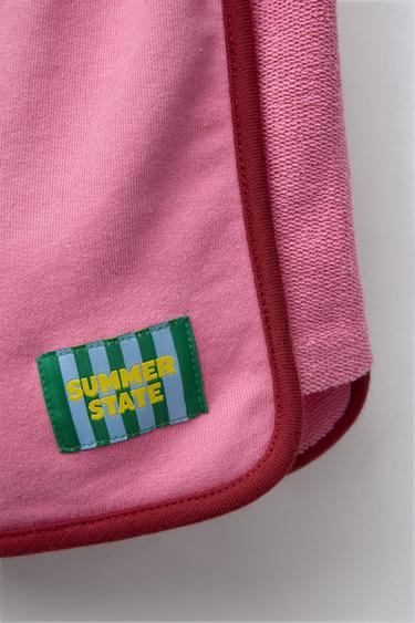 CONTRAST LABEL BERMUDA SHORTS - Pink by Zara - Image 3