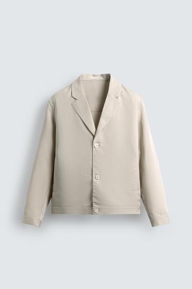 SOBRECAMISA RELAXED FIT - Beige de Zara