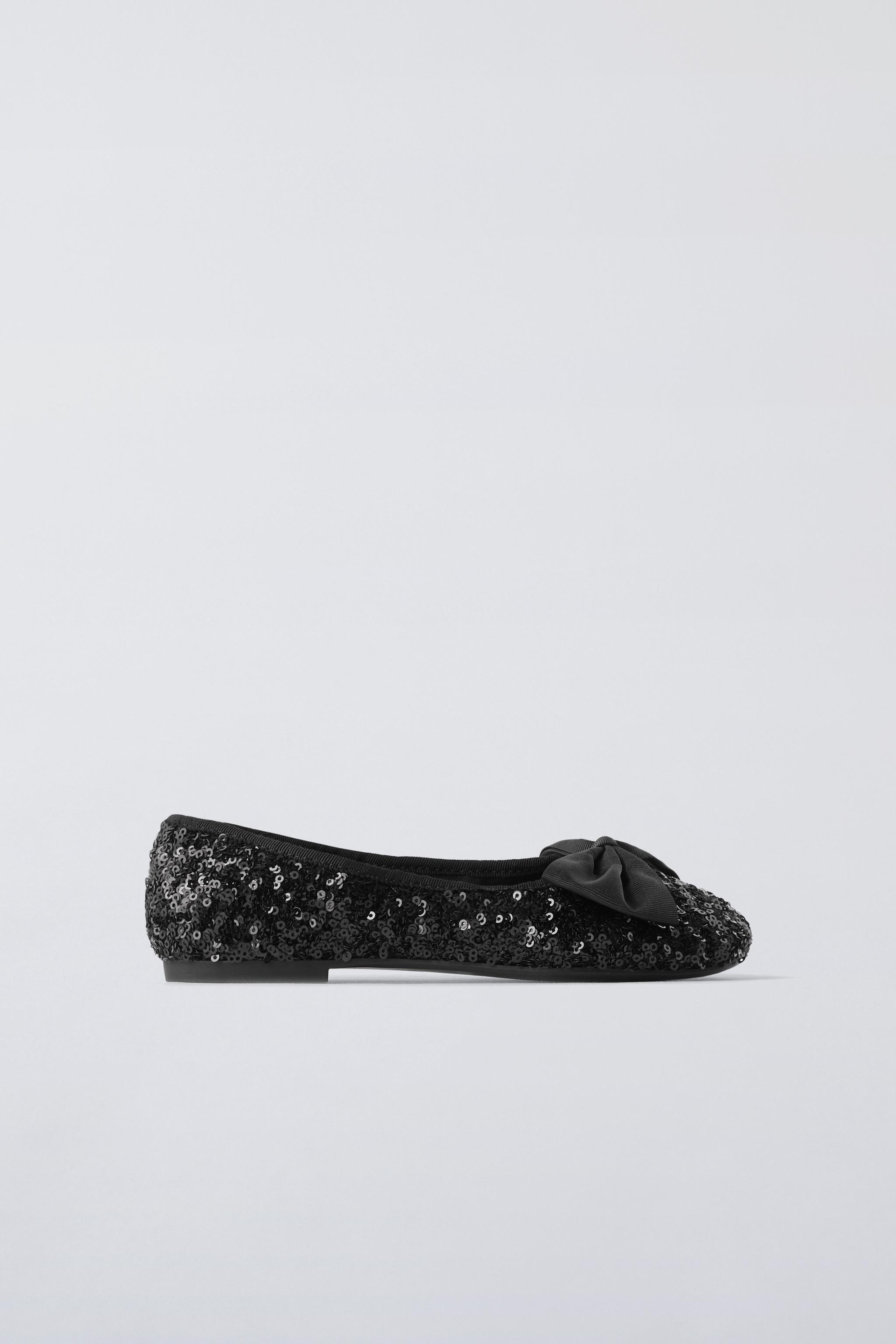 Zara fashion sequin shoes