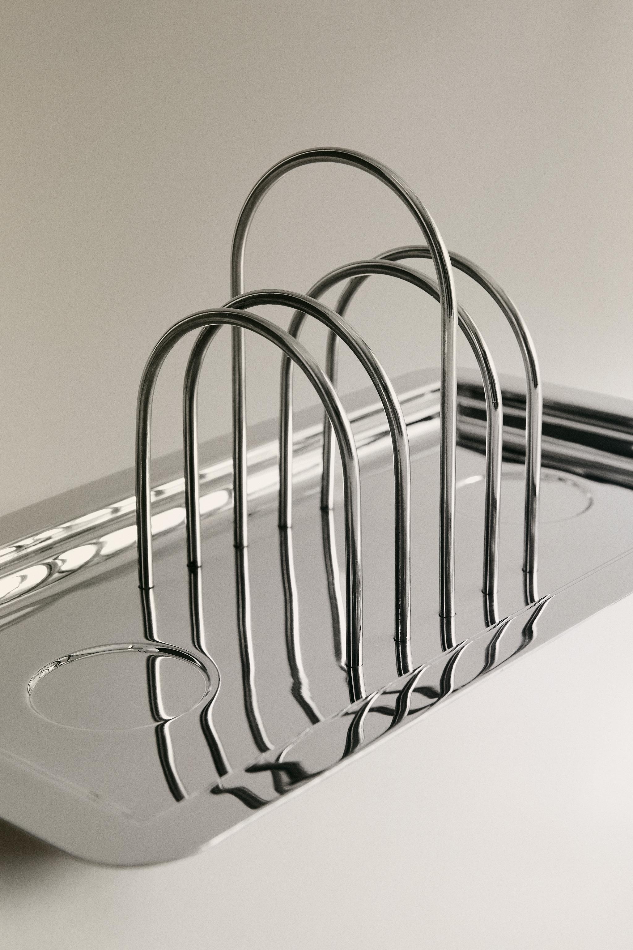 STAINLESS STEEL TOAST RACK AND CONTAINERS - Silver | ZARA United
