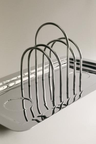 STAINLESS STEEL TOAST RACK AND CONTAINERS - Silver by Zara - Image 4
