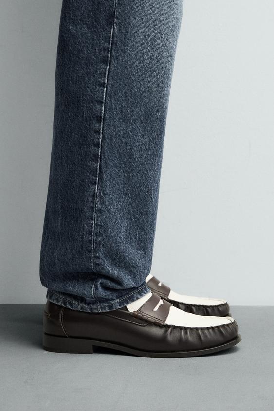 LEATHER PENNY LOAFERS