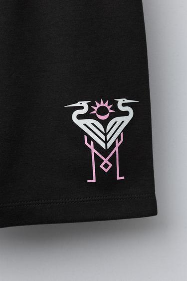 MIAMI CITY MLS © STRAIGHT PLUSH BERMUDA SHORTS - Black by Zara - Image 3