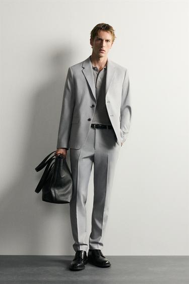 COMFORT SUIT - Mid-grey marl by Zara