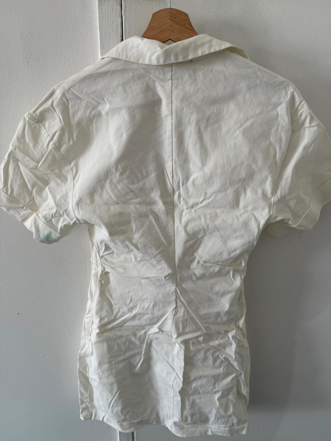 STRETCH LINEN BLEND DRESS - Image 3