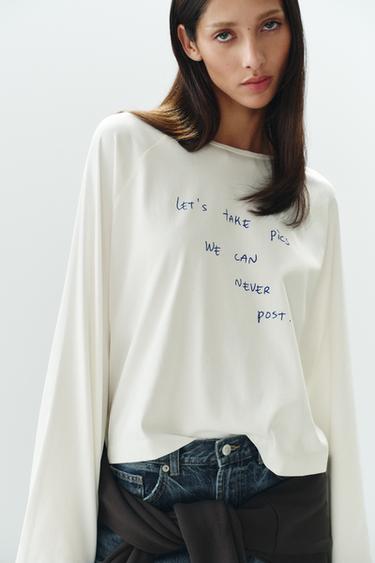 THOMAS LELÚ RAGLAN T-SHIRT — Oyster-white 1