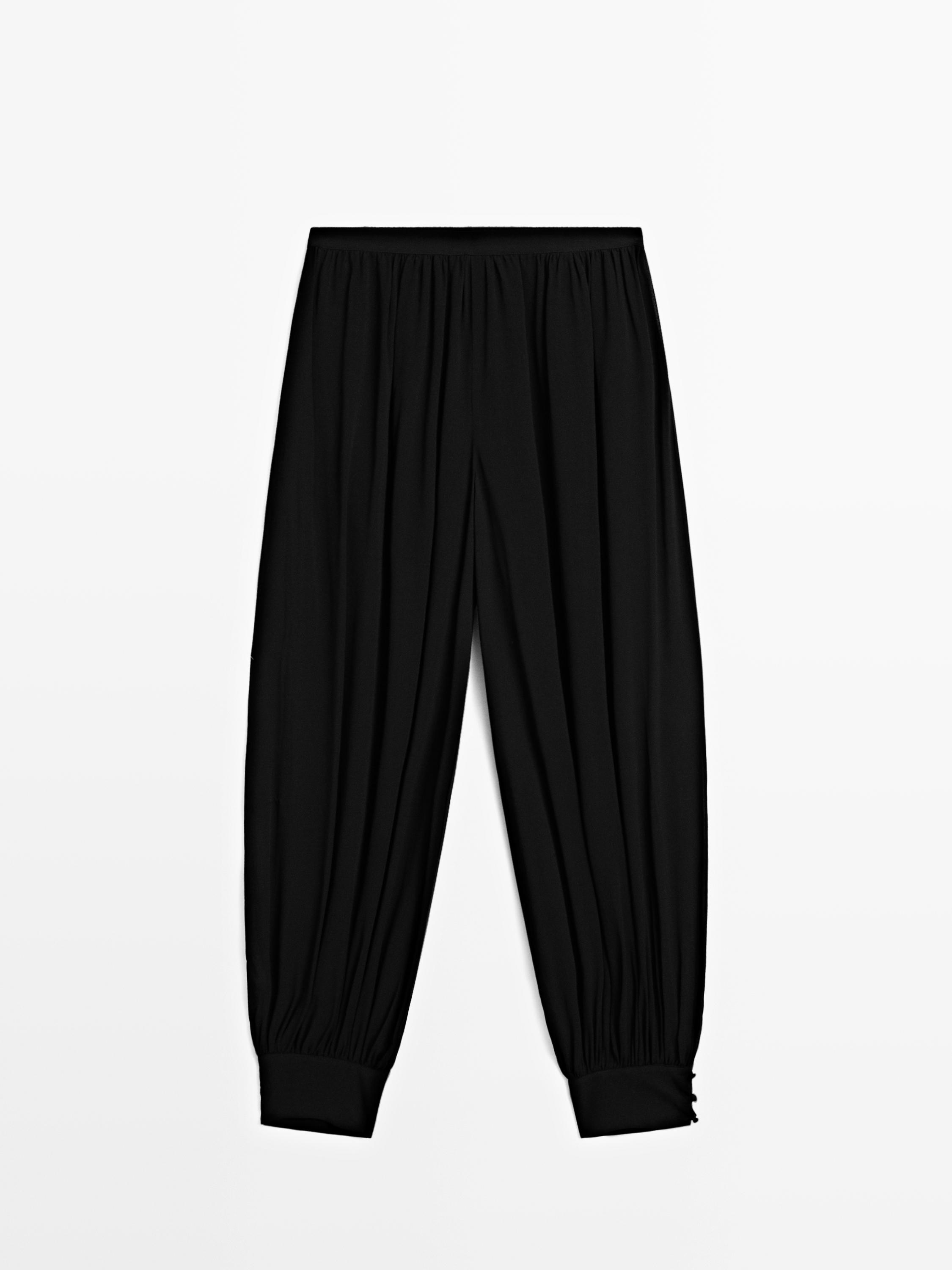 Pantalon bouffant avec boutons