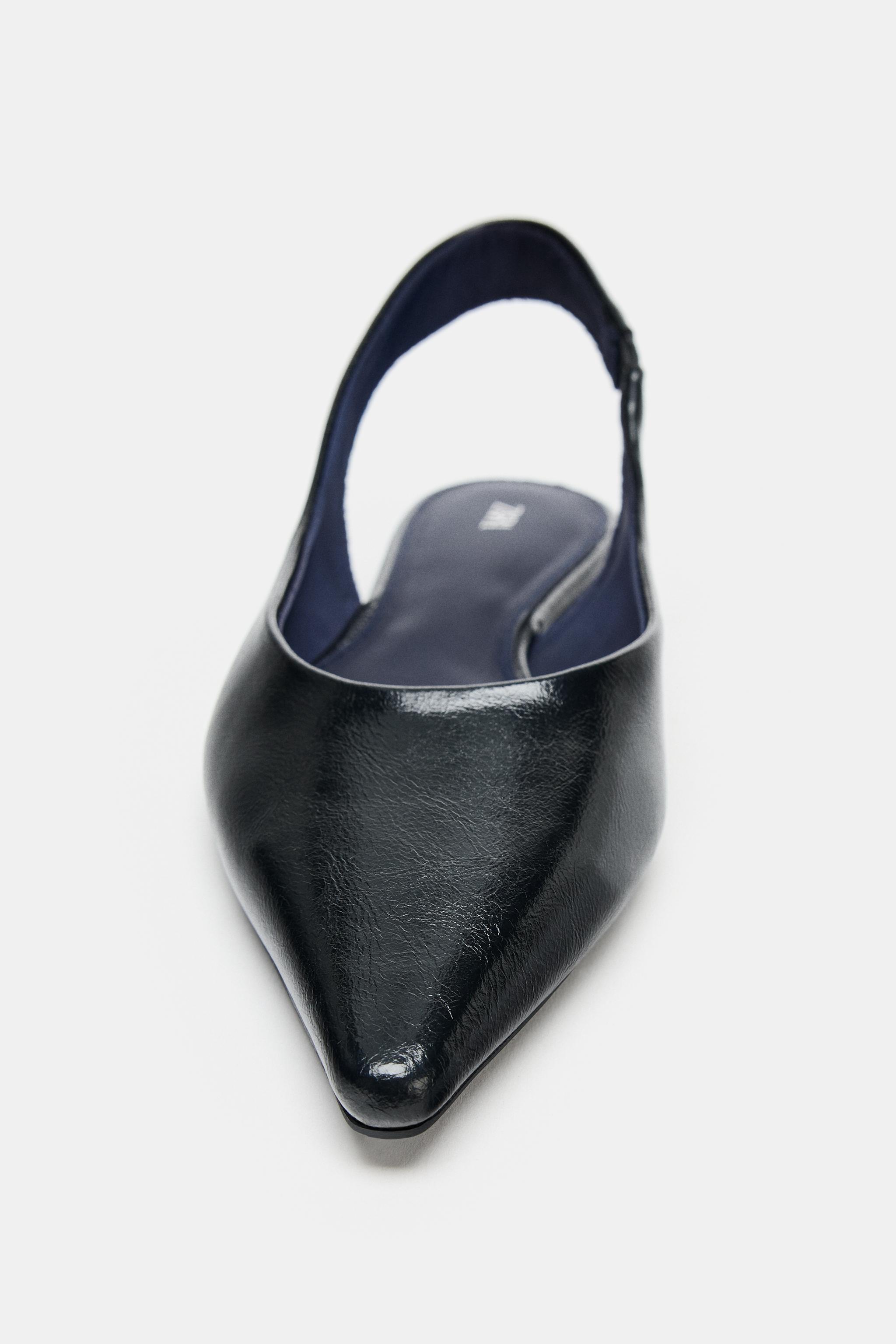 POINTED TOE SLINGBACK BALLET FLATS