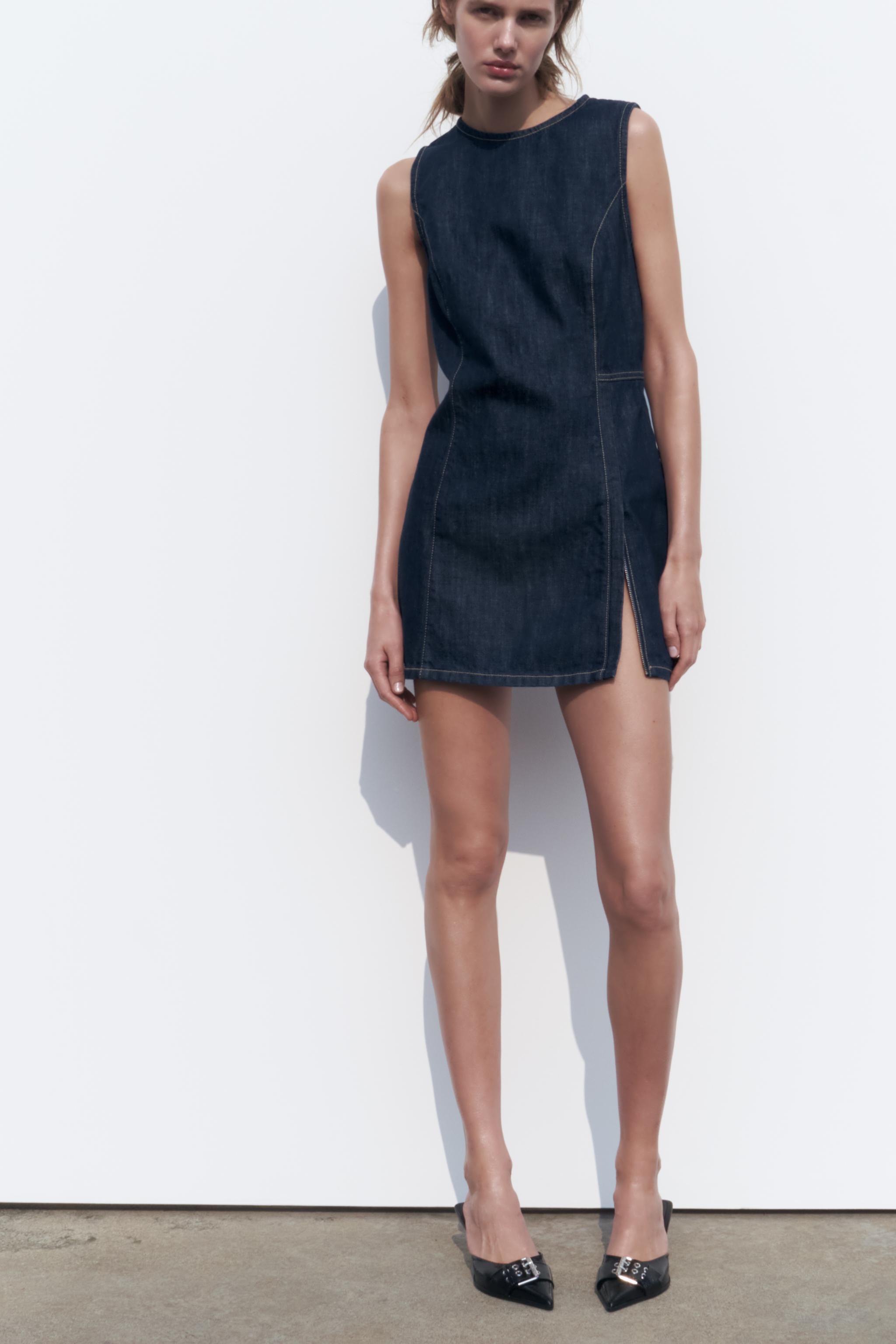 DENIM Z1975 SHIRT DRESS - Mid-blue