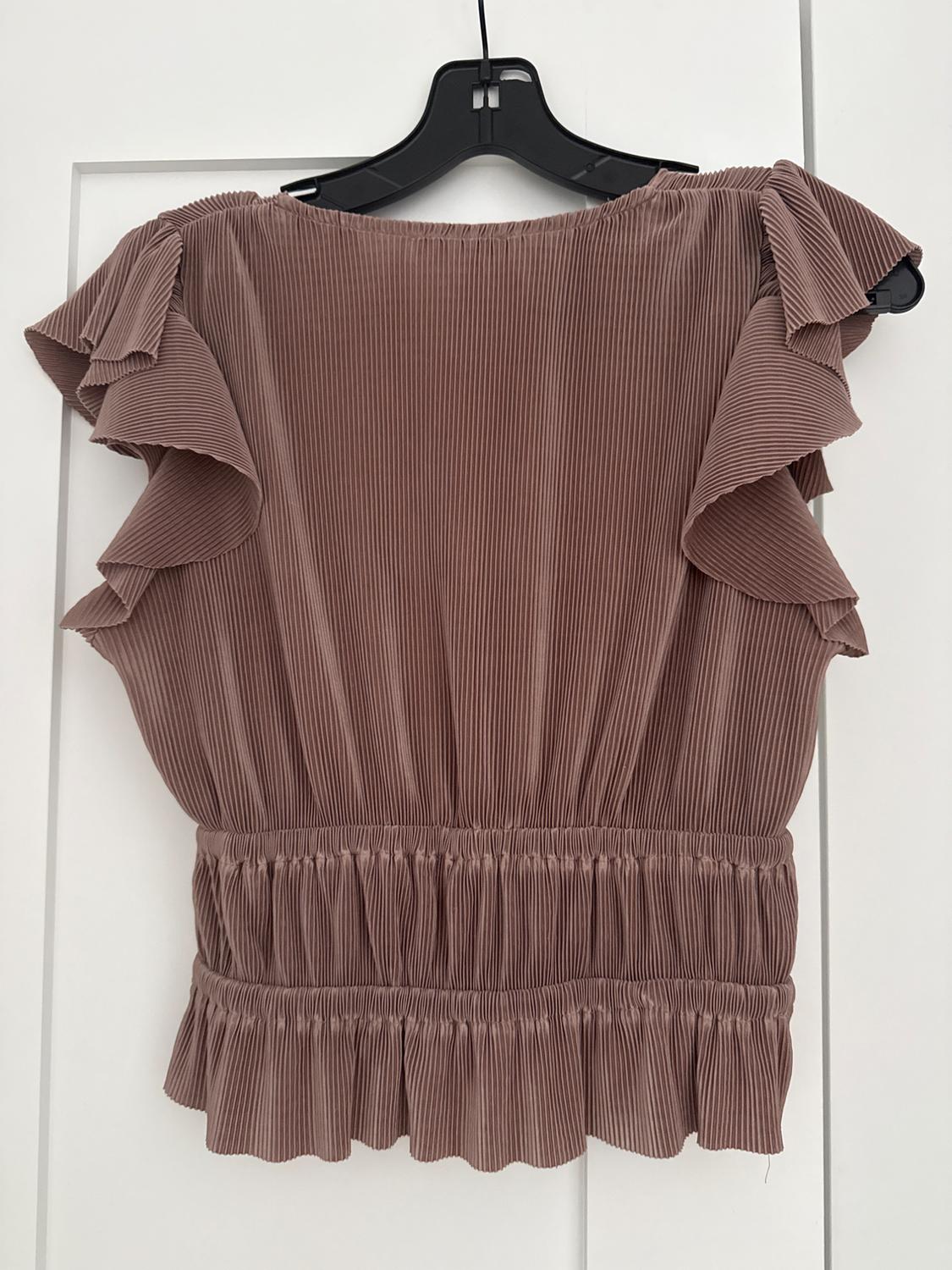 PLEATED RUFFLED TOP - Image 2