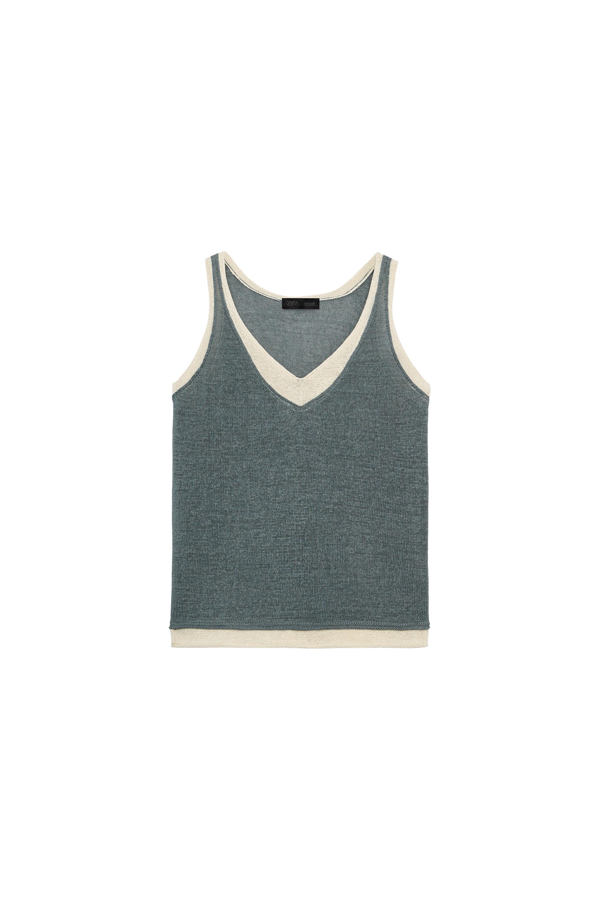 COMBINATION KNIT TOP