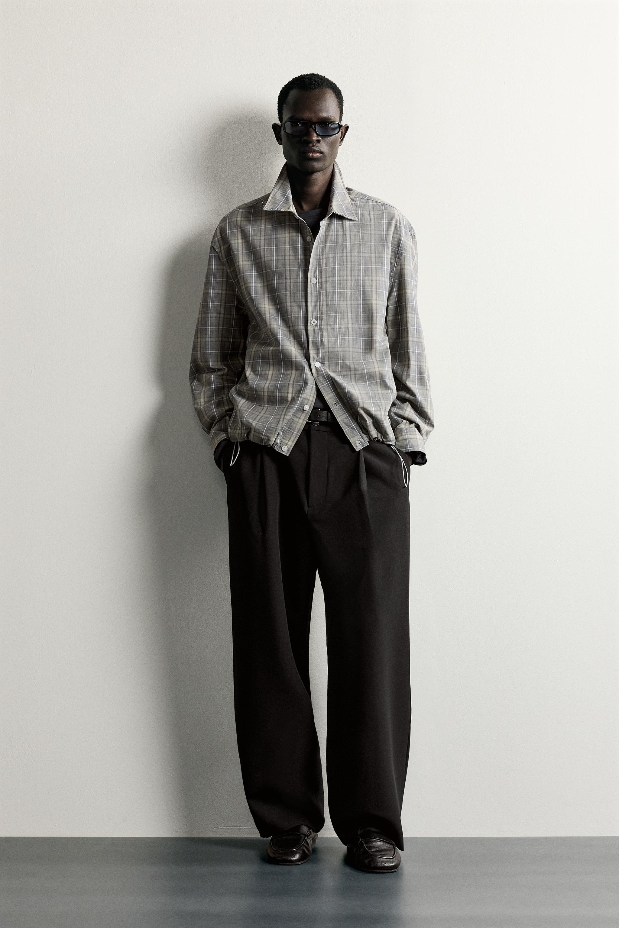CHEMISE À CARREAUX COUPE DÉCONTRACTÉE