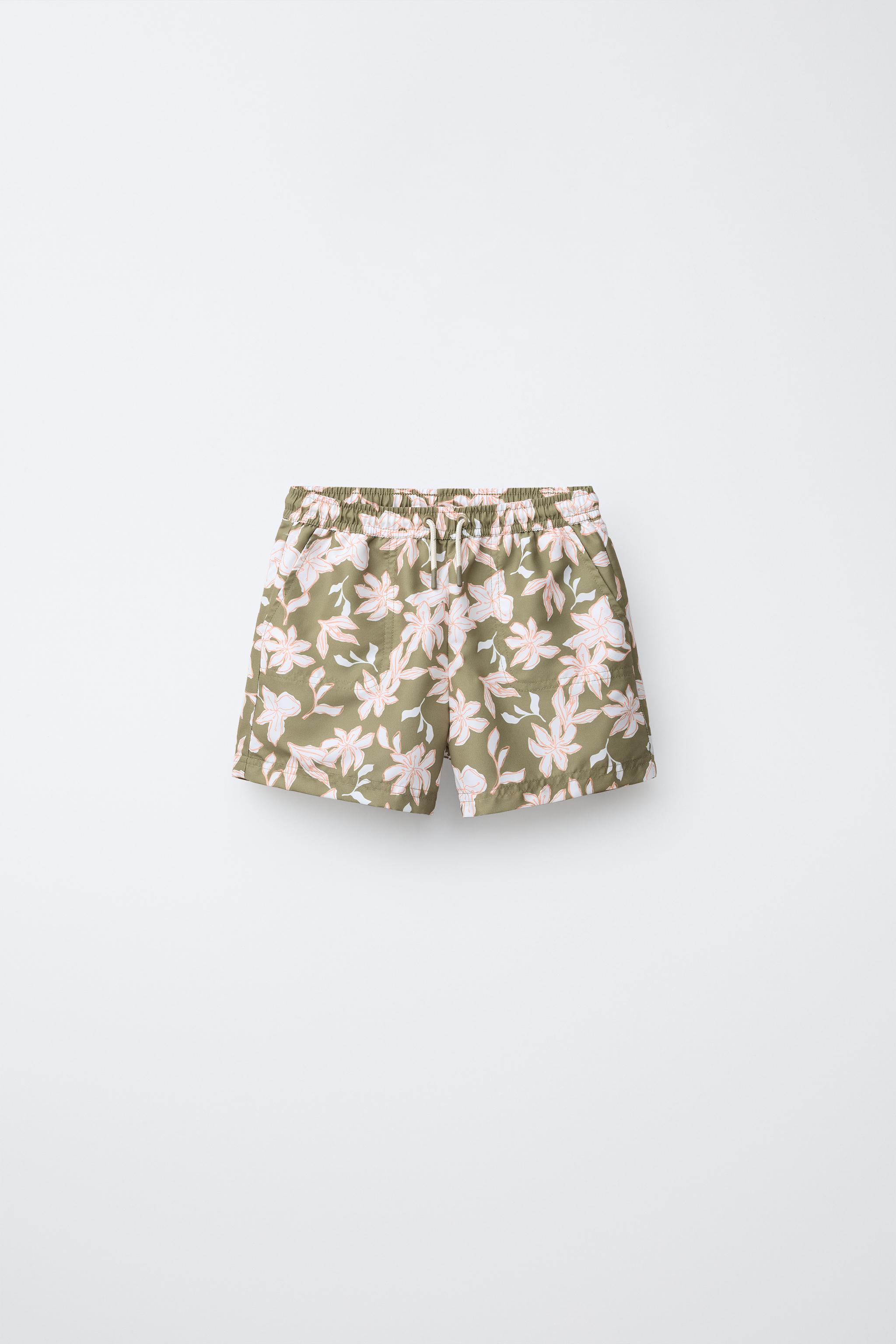 6-14 YEARS / FLORAL SWIM SHORTS
