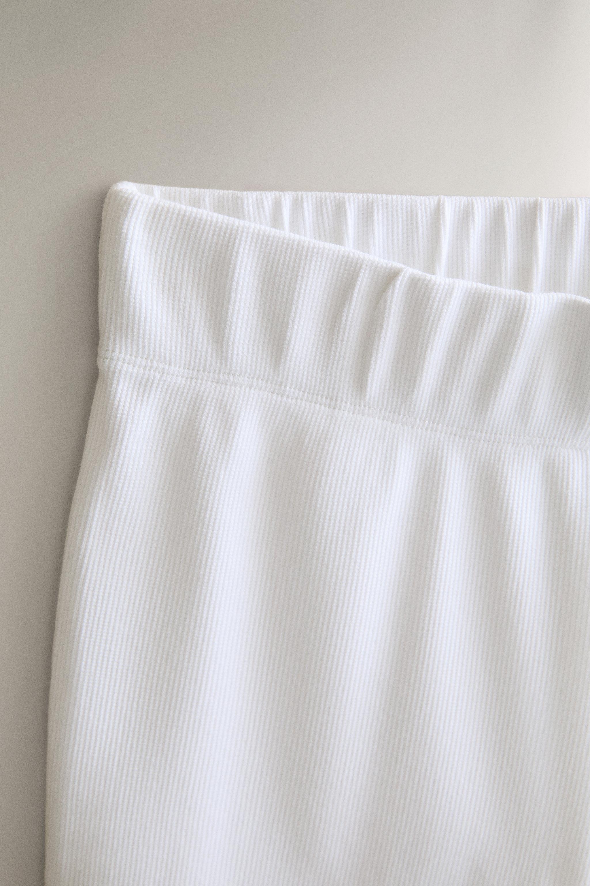 COTTON CAPRI TROUSERS — White