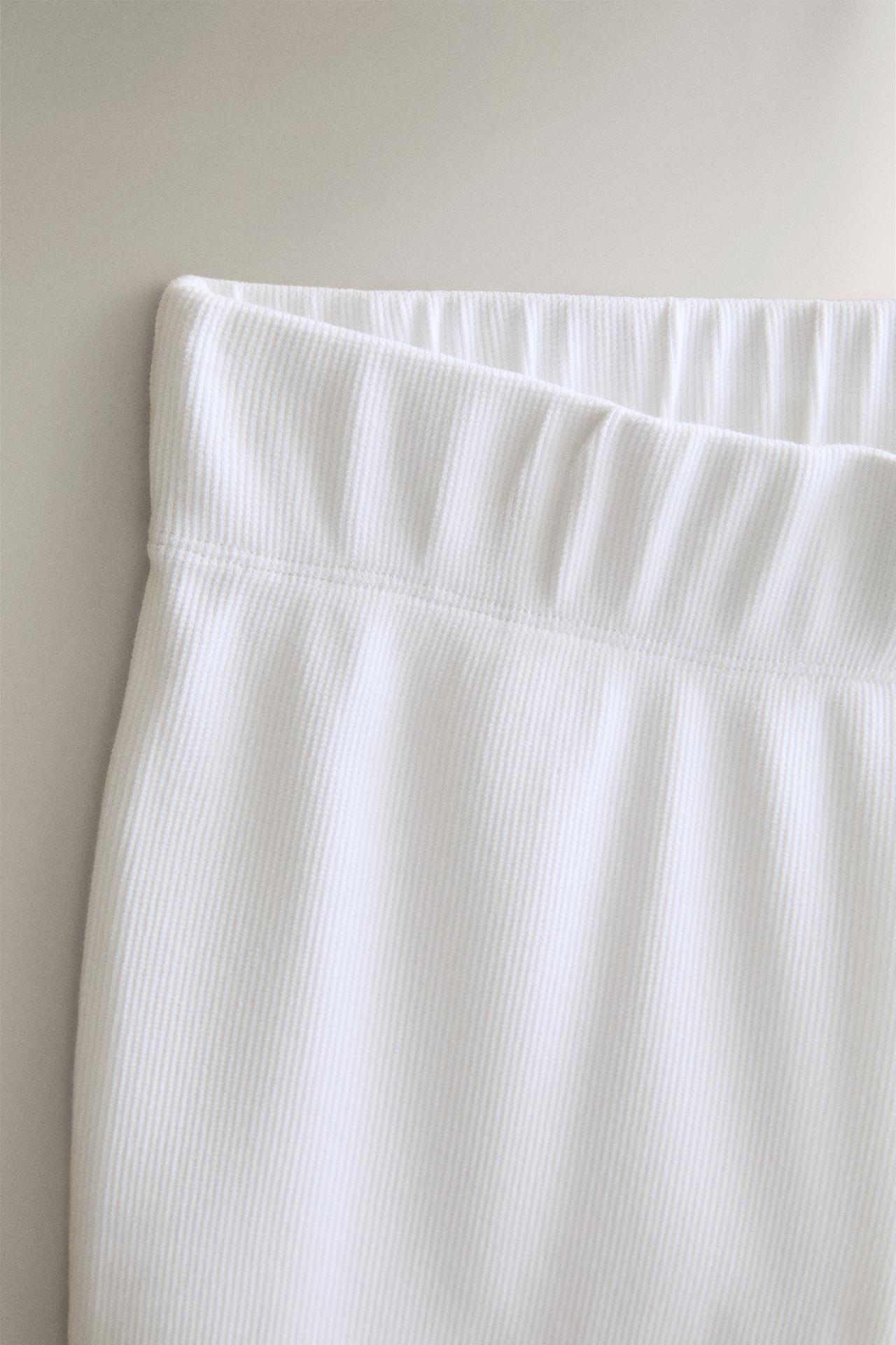 COTTON CAPRI TROUSERS — White