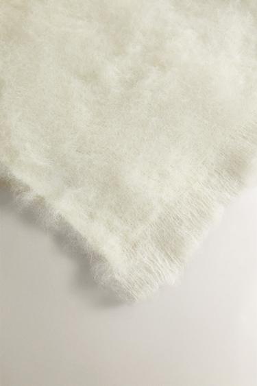WOOL THROW - Ecru by Zara - Image 1