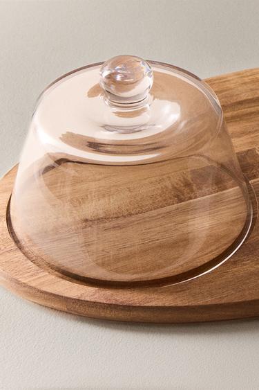 WOODEN TRAY WITH DOME - Light beige by Zara - Image 5