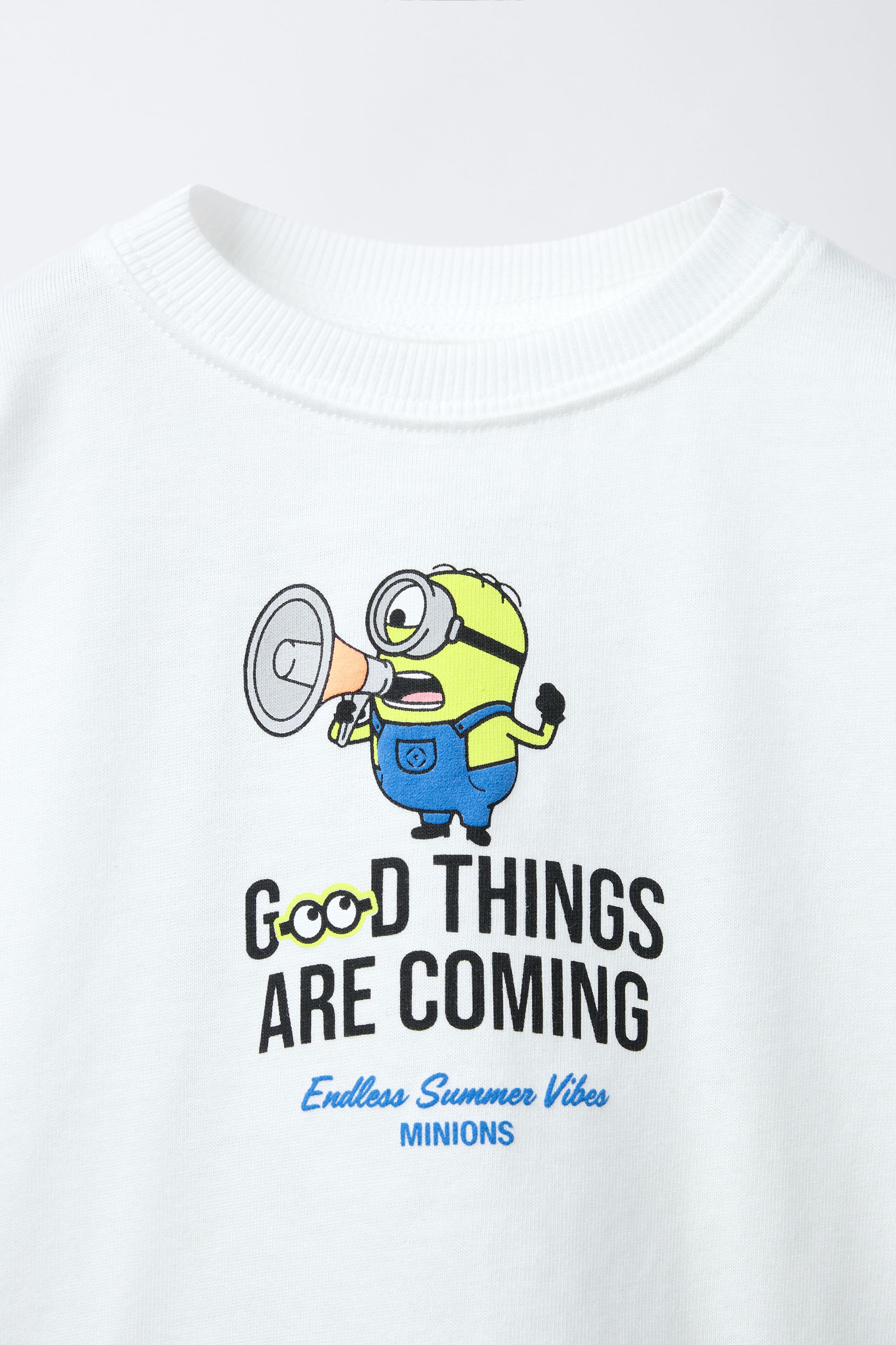 thumbnail image 2 of Minions Stuart Positive Vibes Only T-Shirt - Unisex Adult Tee 2 of 13