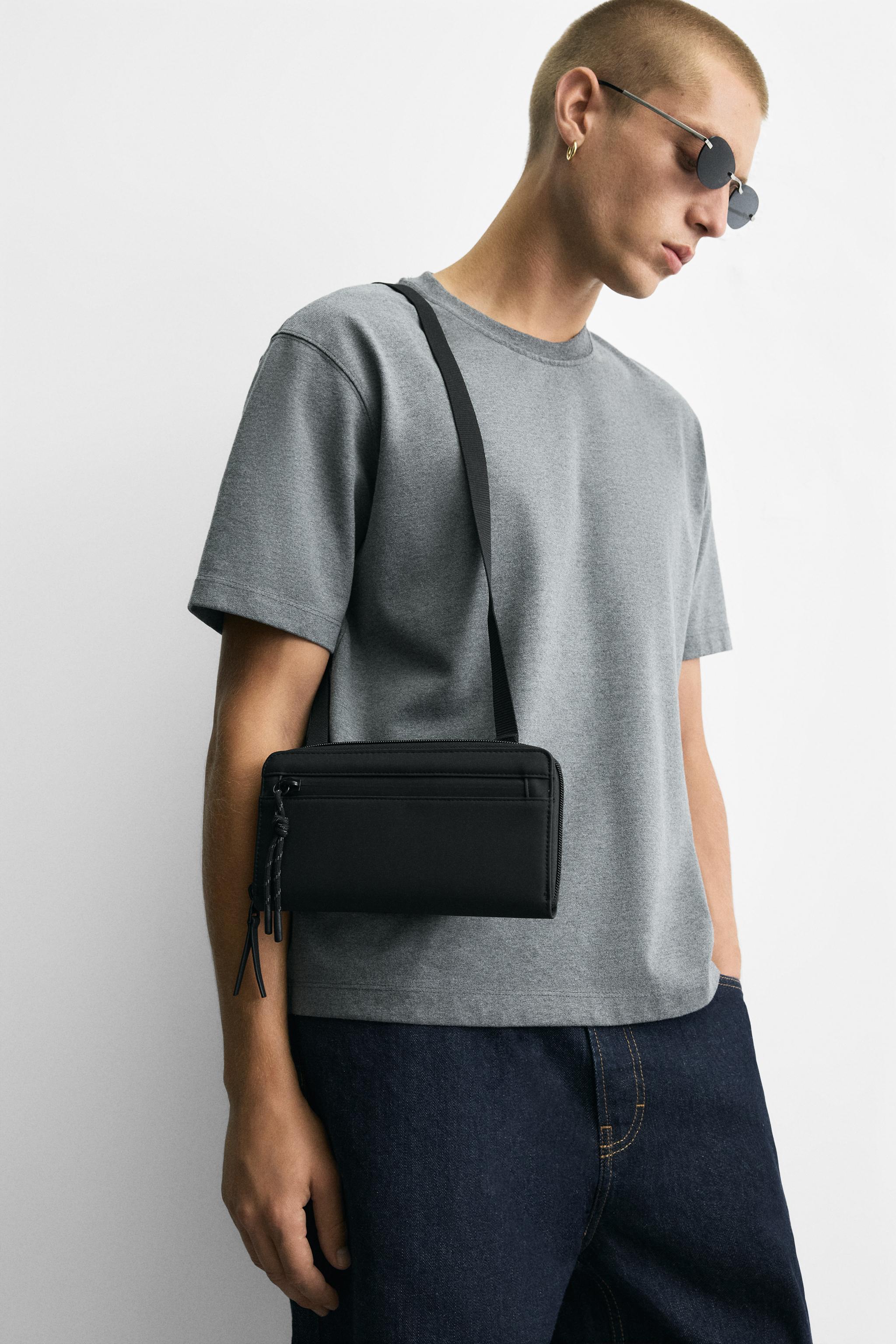 CARTERA ENGOMADA Negro ZARA Estados Unidos de América United