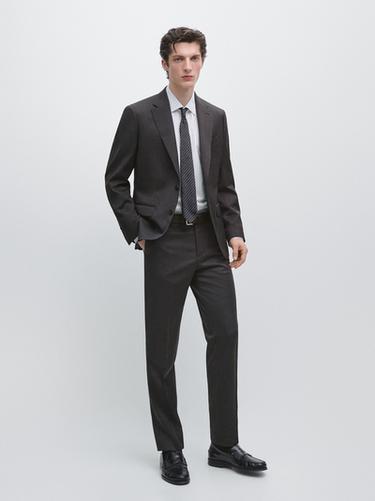 Zara Cold wool suit trousers - Anthracite Gray - Image 0