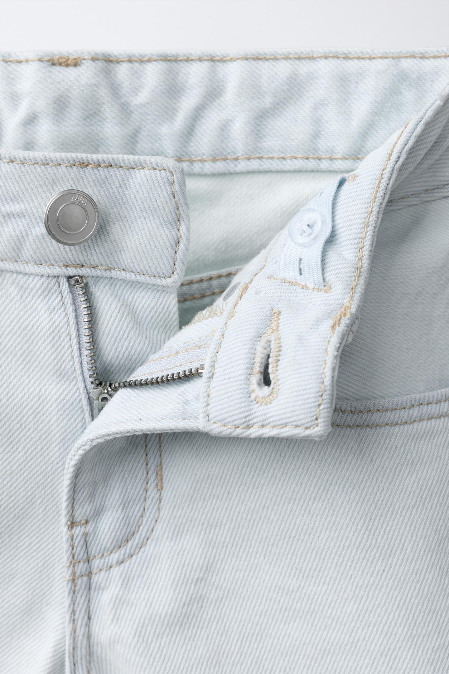 Детские шорты Zara Crochet Denim Bermuda, цвет: Светлый синий — фото 3