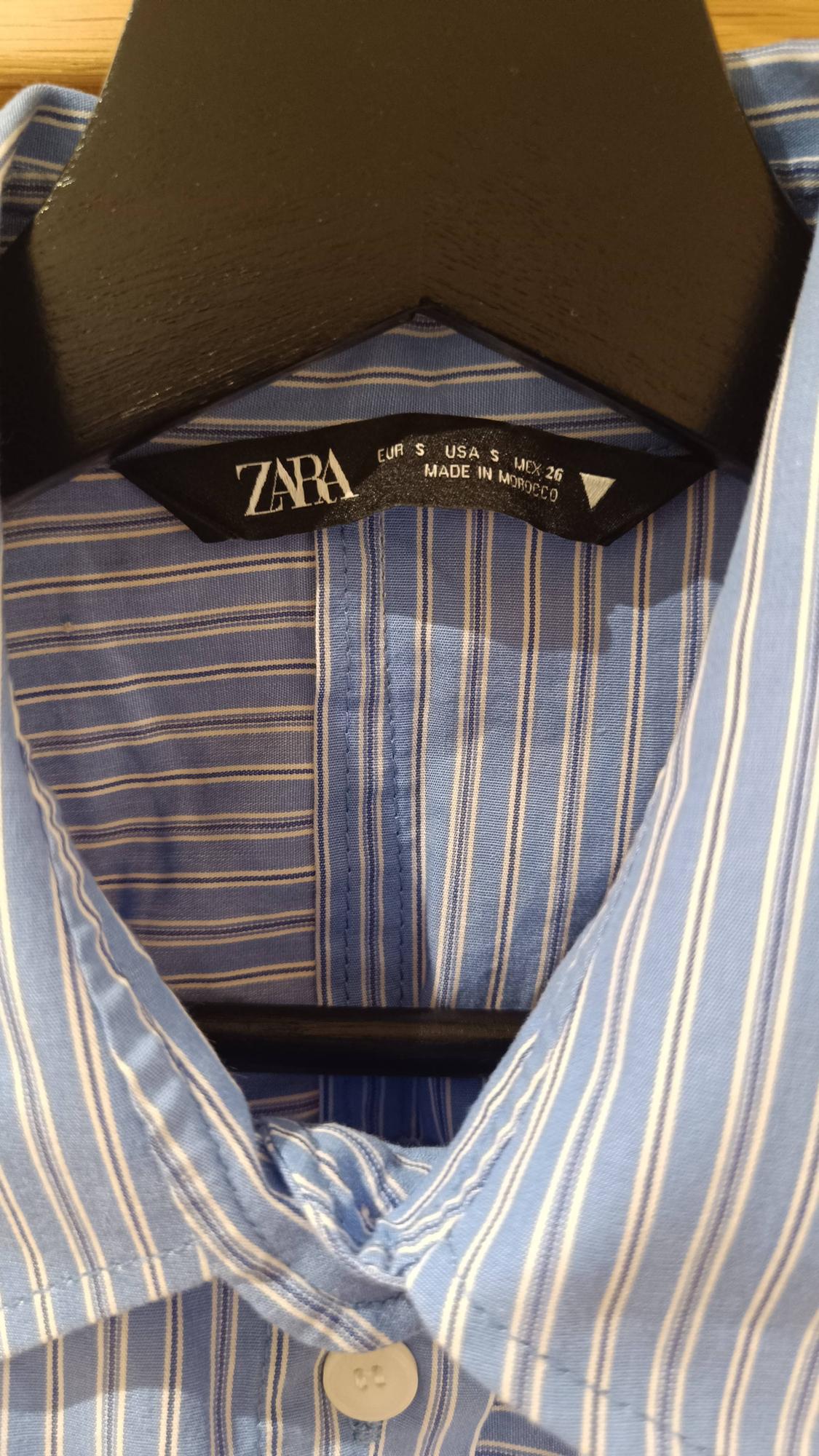 OVERSIZE ASYMMETRIC SHIRT WITH CONTRAST STRIPES - Image 9
