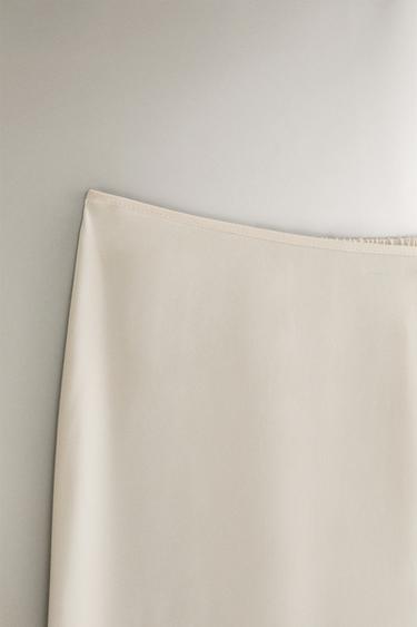 PANTALON SOIE BEIGE - Écru de Zara - Image 2