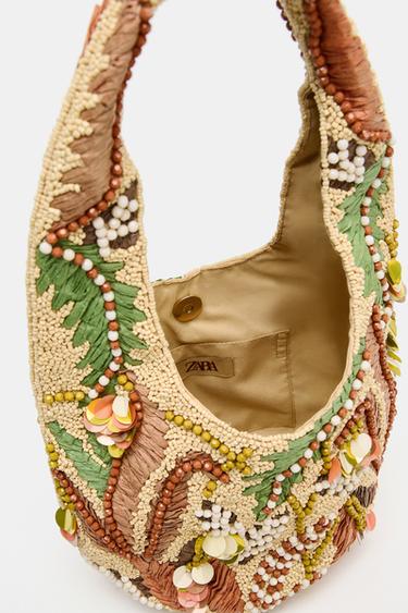 BEADED PRINTED BAG - Multicoloured by Zara - Image 2
