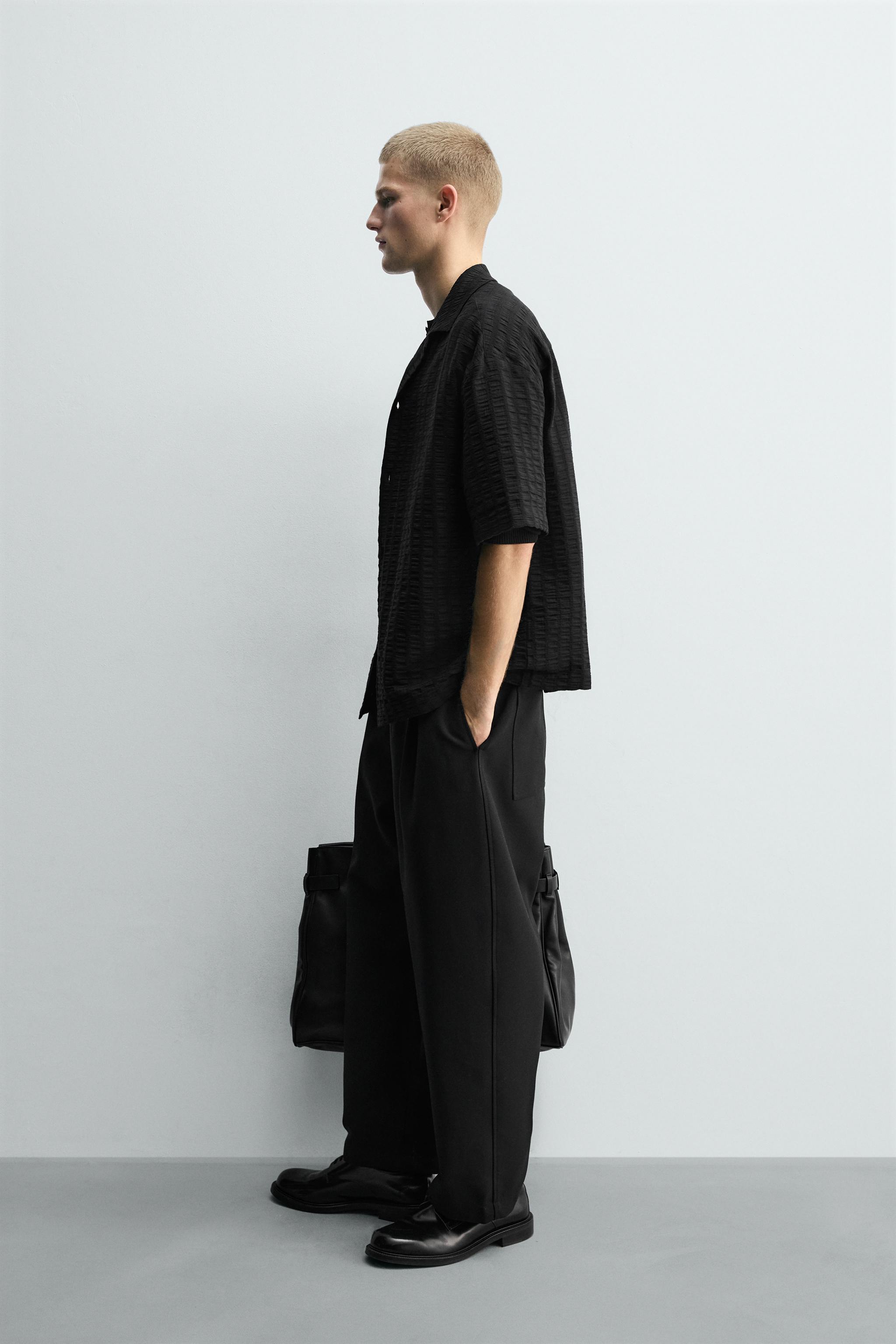 TEXTURED STRIPED SHIRT