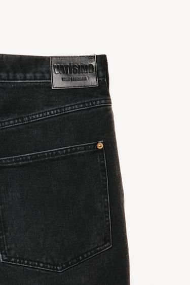 JEANS HIGH RISE BARREL FIT WILLY CHAVARRIA X ZARA - Negro de Zara