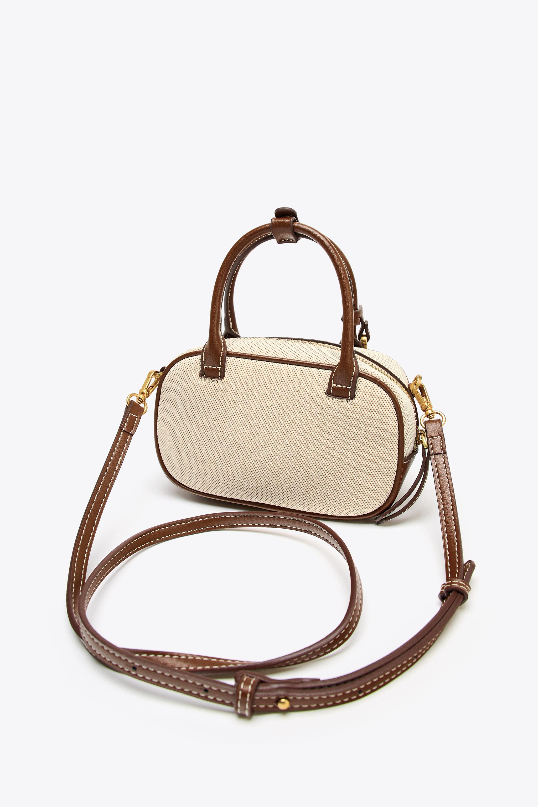 国内発送★ZARA★ミニコントラストバッグ ミニコントラストバッグ - エクリュ | ZARA Japan / 日本