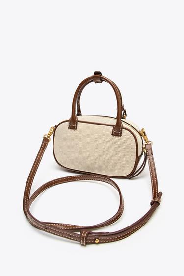 CONTRAST MINI BAG - Ecru by Zara - Image 3