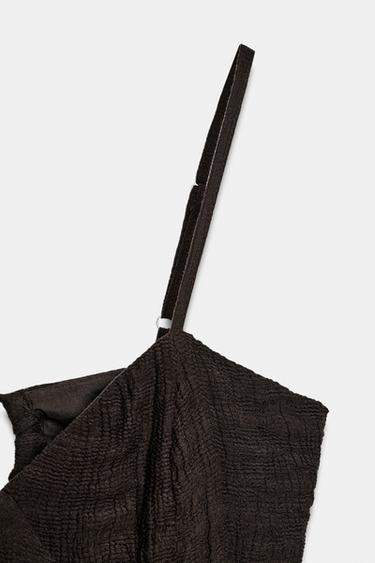ROBE LONGUE À BRETELLES - Chocolat de Zara - Image 10