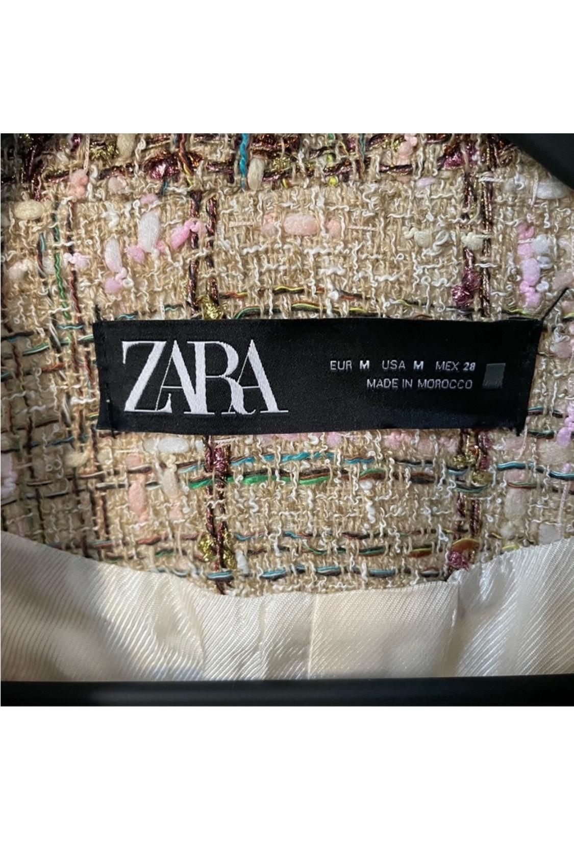 CROPPED TEXTURED BLAZER - Image 4