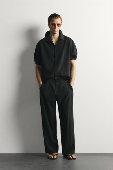 RELAXED FIT FLOWING SHIRT - Black by Zara