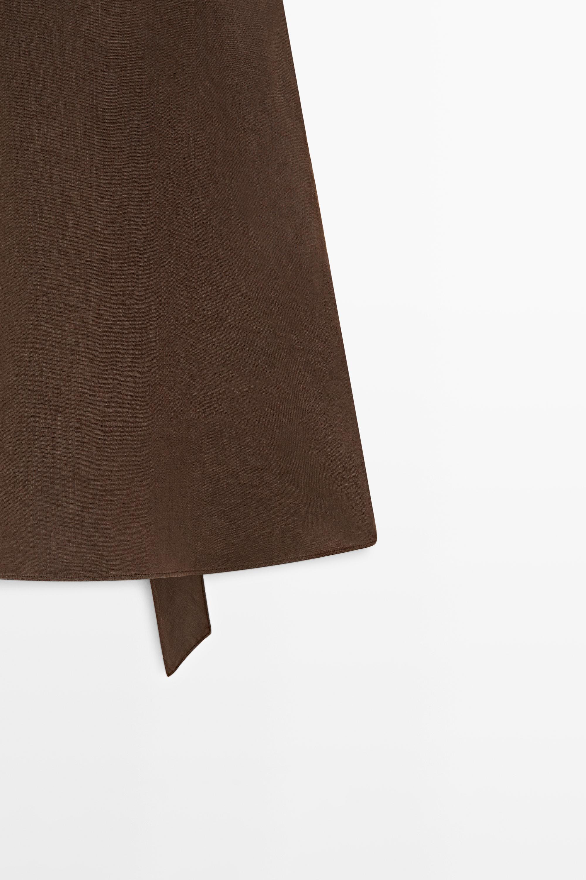 Flowing linen halter top