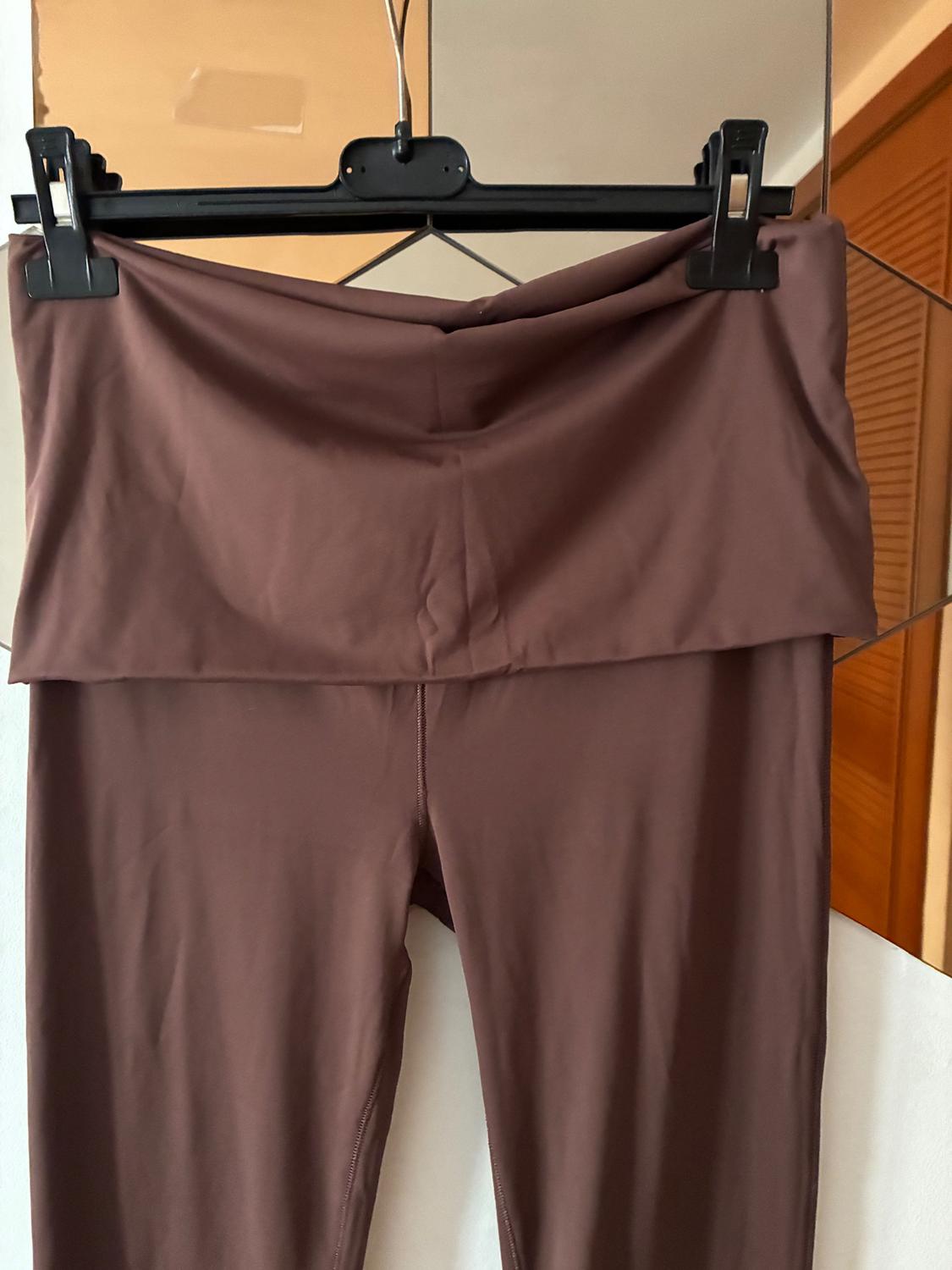 FLARED POLYAMIDE STRETCH BODYCON LEGGINGS - Image 3