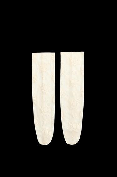 BLUMENSPITZEN-SOCKEN HARRY LAMBERT FOR ZARA X DISNEY - Cremefarben von Zara