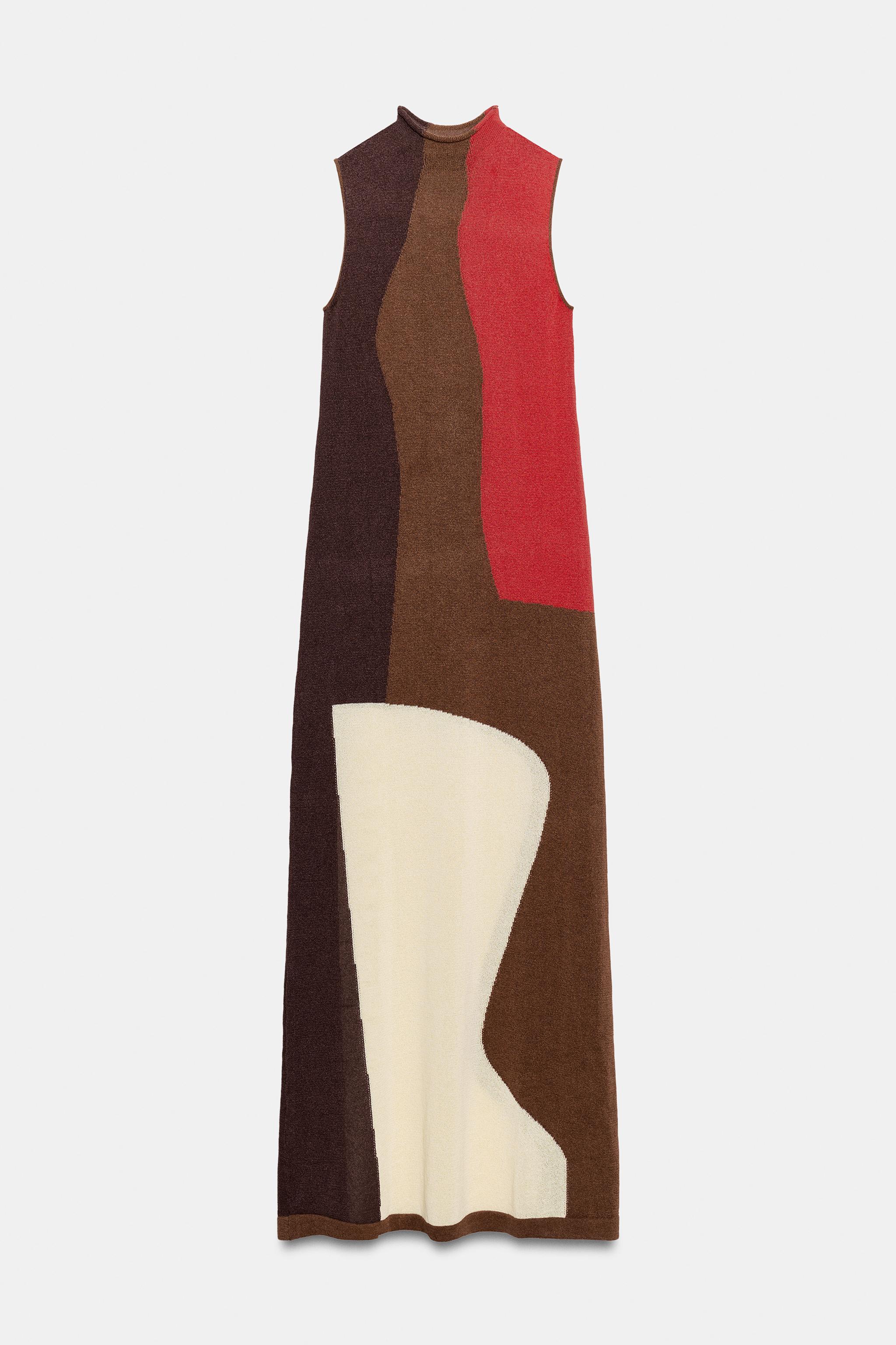 ROBE EN MAILLE COLOR BLOCK
