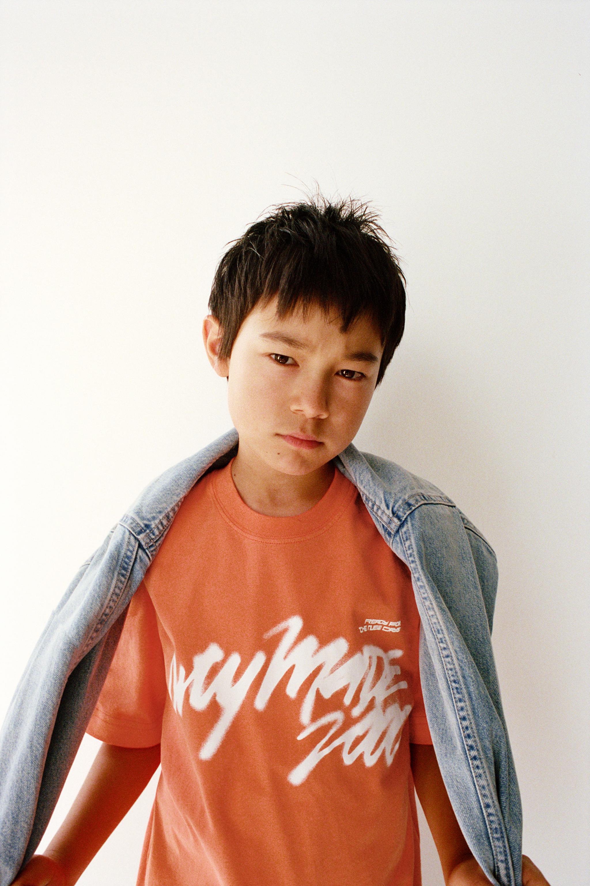 GRAFFITI PRINT T-SHIRT - Orange | ZARA United States