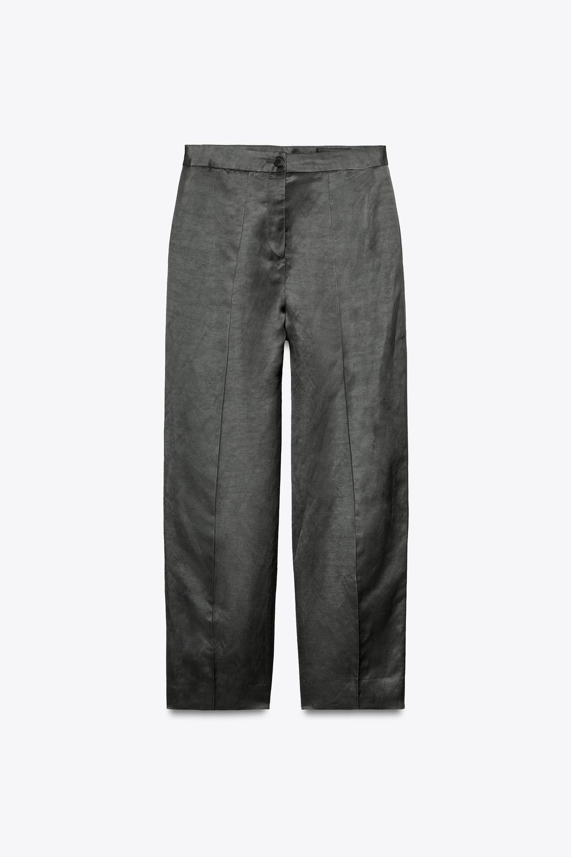 SATIN LINEN PANTS ZW COLLECTION