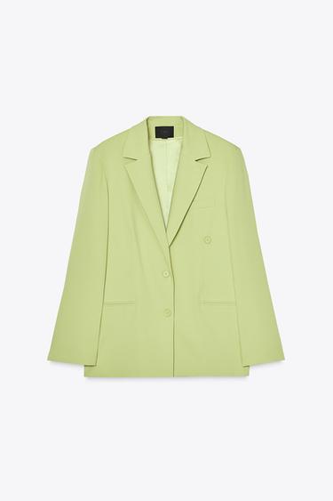 MULTIPOSITION OVERSIZE BLAZER - Apple green by Zara