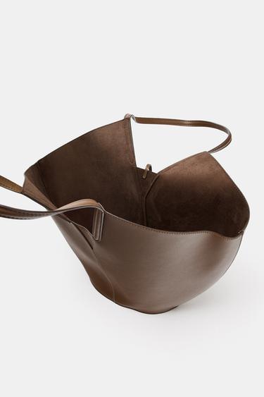 MAXI SAC SHOPPER CABAS - Marron de Zara - Image 6