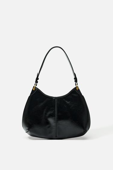 OVAL SHOULDER BAG - Black by Zara