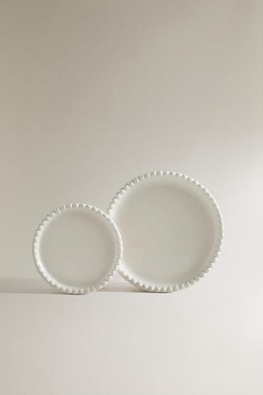 PLATEAU CÉRAMIQUE CIRCULAIRE - Écru de Zara - Image 0