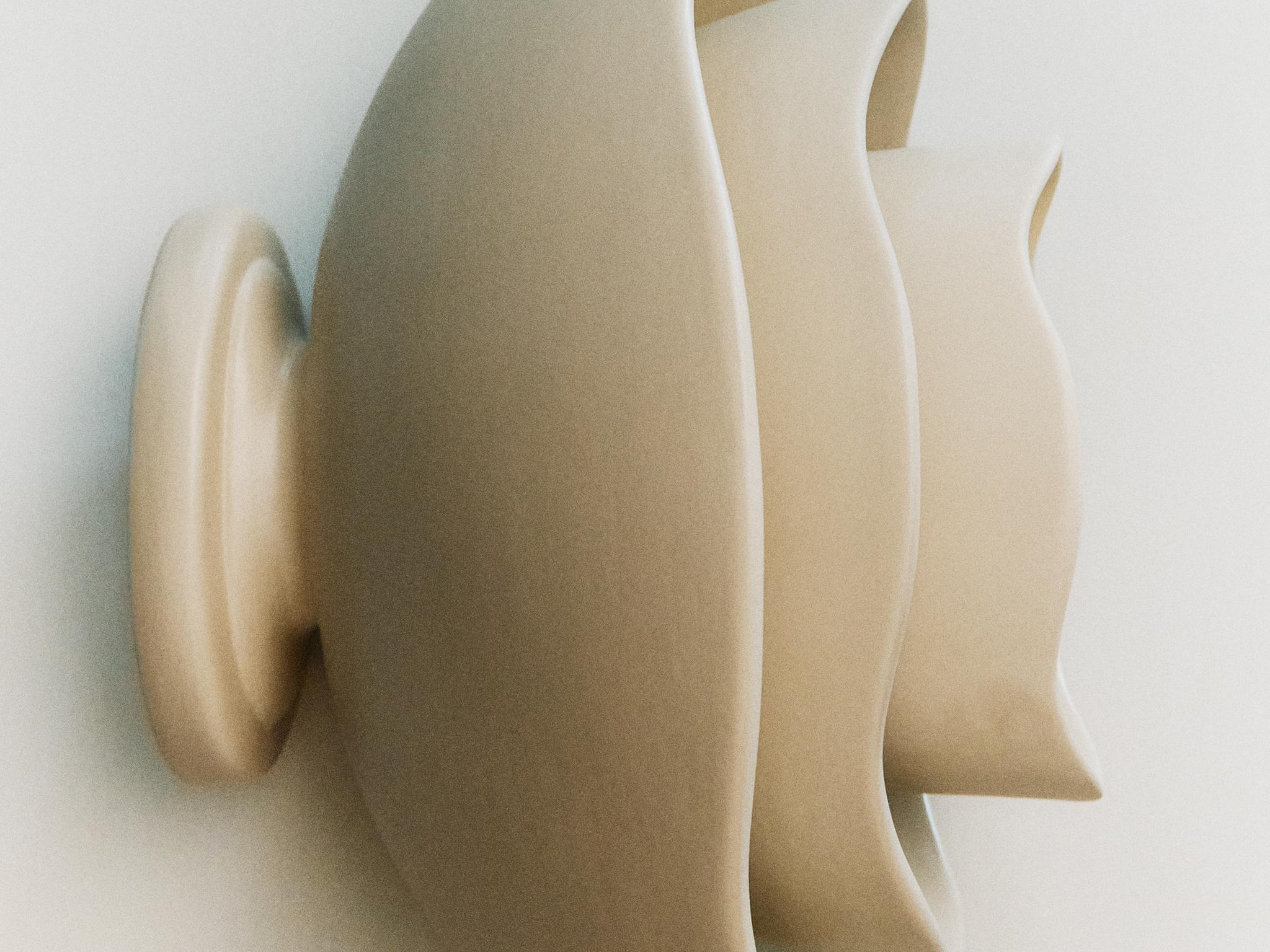 MULTILAYER STONEWARE VASE | STUDIO MARY LENNOX — Ecru