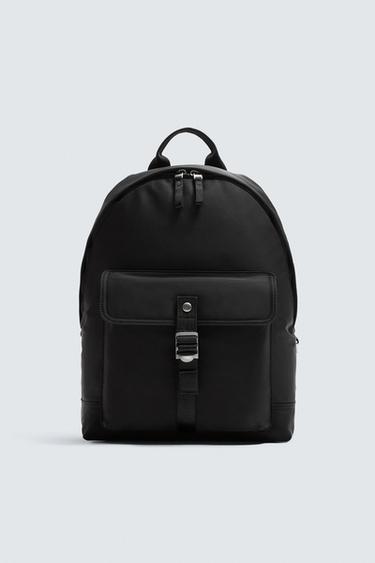 MOCHILA TÉCNICA COM FIVELA - Preto da Zara