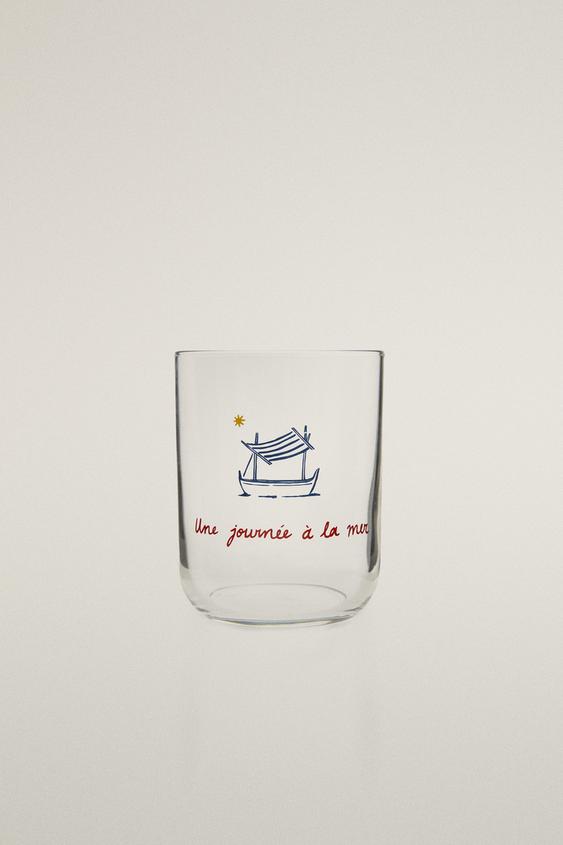 Zara SUMMER GLASS TUMBLER | DIEGO NINE - Blue - Image 0