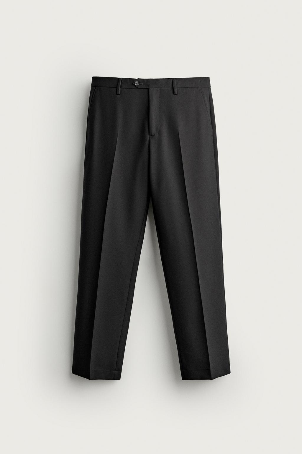 100% WOOL SUIT TROUSERS