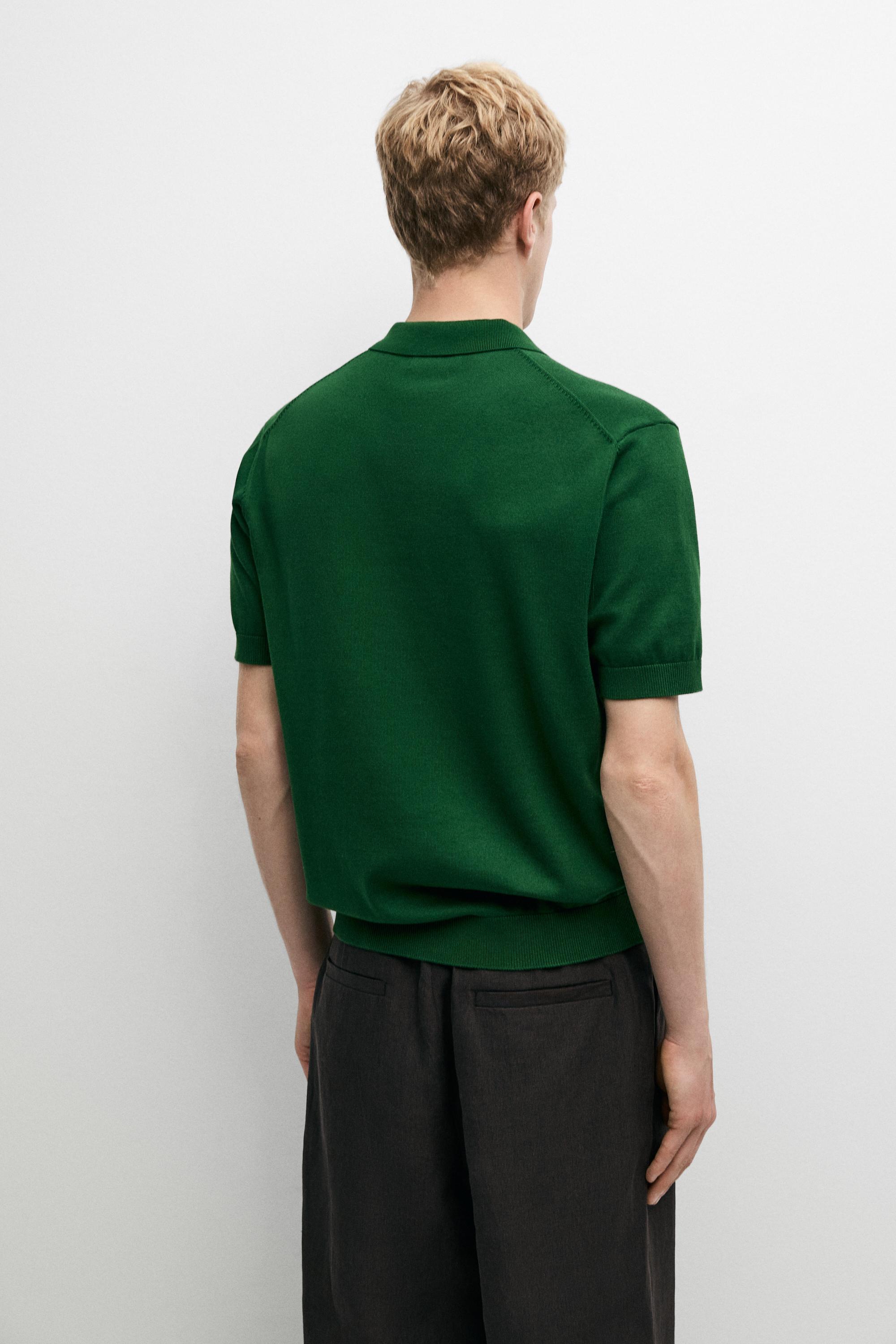 Pull polo en maille 100 % coton